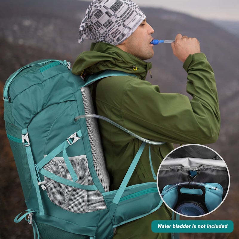 HOMIEE 50L Hiking Backpack Travel Bag Waterproof Camping Rucksack with Rain Cover Lightweight Backpacking Backpack - Image 4